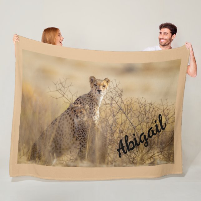 Couverture Polaire Cheetahs (En situation)