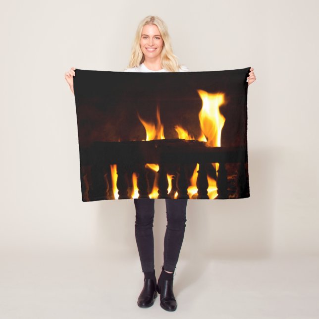 Couverture Polaire Cheminée à la maison (En situation)