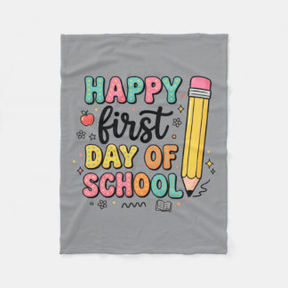 Couverture Polaire Chemise au crayon du premier jour d'école Mignonne