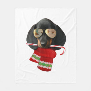 Couverture Polaire Chemise Dachshund mignon Noël Cadeau Amoureux de l