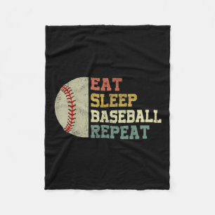 Couverture Polaire Chemise De Baseball Mange Sommeil Baseball Répéter