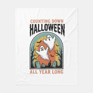 Couverture Polaire Chemise de compte à rebours d'Halloween Graphique
