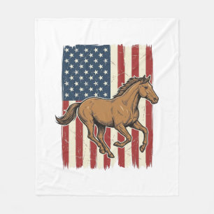 Couverture Polaire Chemise de conception de drapeau patriotique de ch