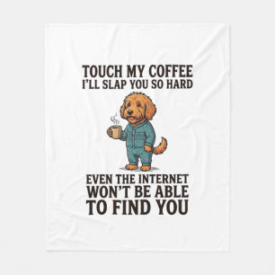 Couverture Polaire Chemise de conception de gravure vintage de chien