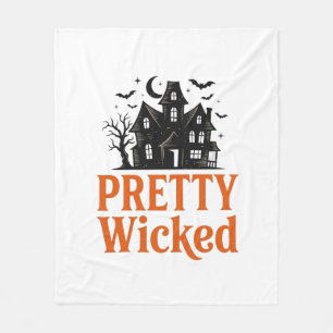 Couverture Polaire Chemise de maison hantée Halloween vintage Pretty