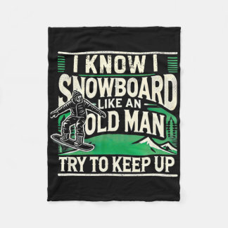 Couverture Polaire Chemise de Snowboard Hommes Grand-pa Snowboard Sno