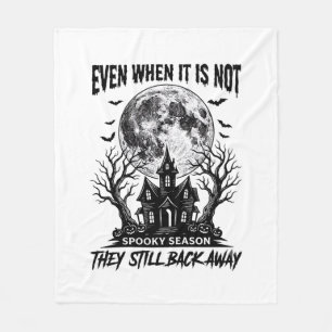 Couverture Polaire Chemise drôle d'Halloween Saison Squelettique Fuir