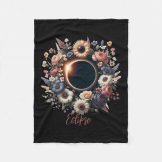 Couverture Polaire Chemise Éclipse Solaire Femme Avec Fleurs Florales