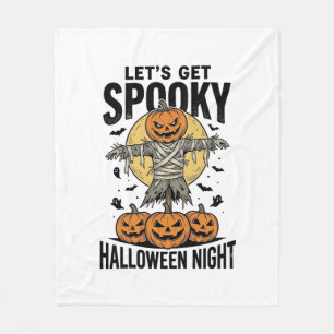 Couverture Polaire Chemise Épouvantail Citrouille Graphique Halloween