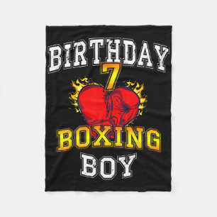 Couverture Polaire Chemise garçon 7e anniversaire - Boxe enfant de 7