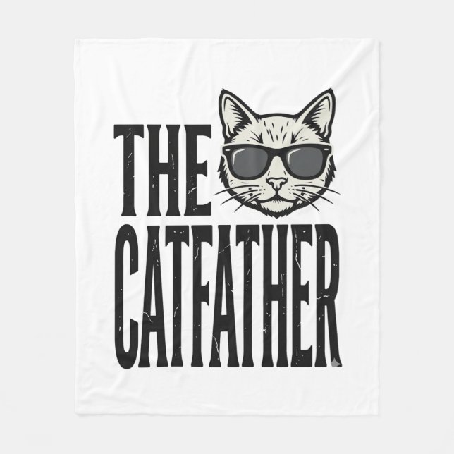 Couverture Polaire Chemise graphique de citation de chat vintage Funn (Devant)