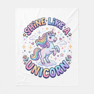 Couverture Polaire Chemise graphique Licorne Brille Comme une Licorne