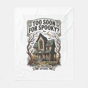 Couverture Polaire Chemise Halloween précoce Design de maison hantée 