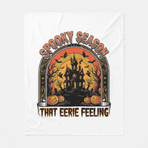 Couverture Polaire Chemise Halloween Vintage Sentiment de Saison Somb