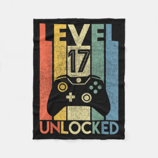 Couverture Polaire Chemise Niveau 17 Débloqué Drôle de Joueur de Jeu
