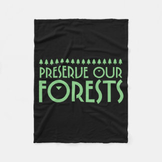 Couverture Polaire Chemise T Préservons Notre Forêt
