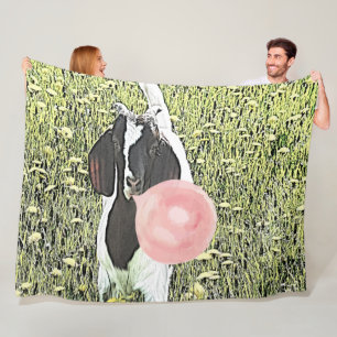 Couverture Polaire CHÈQUE Bubblegum Boer Kid Goat par GetYerGoat™
