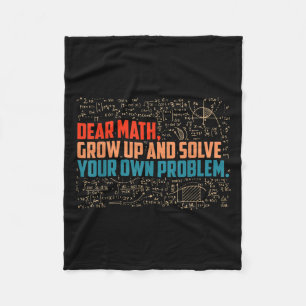 Couverture Polaire Cher Math Augmente Des Maths Drôle Dire