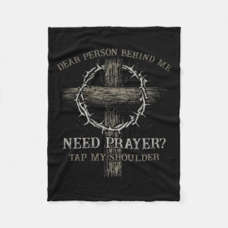 Couverture Polaire Chère Personne Derrière Moi Besoin De Prière Touch