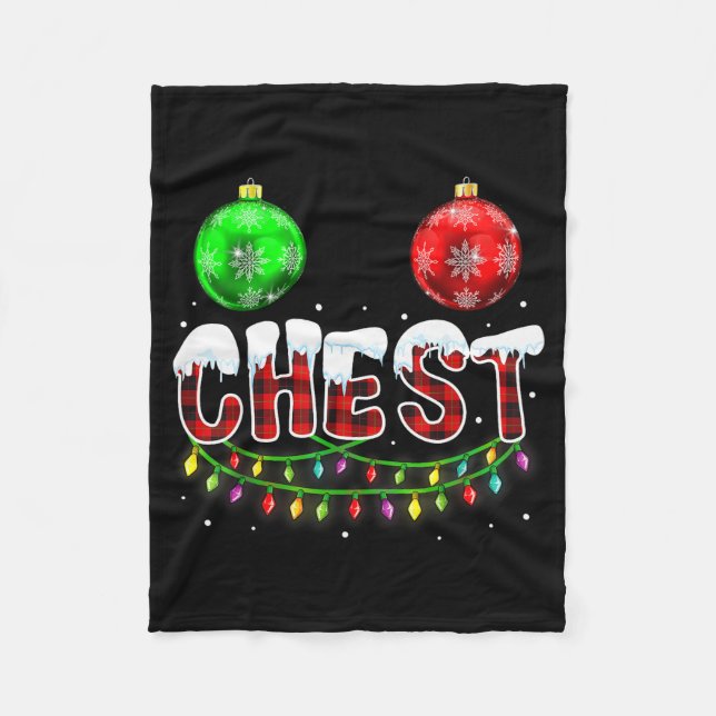 Couverture Polaire Chest Nuts Christmas Funny Matching Couple Chestnu (Devant)