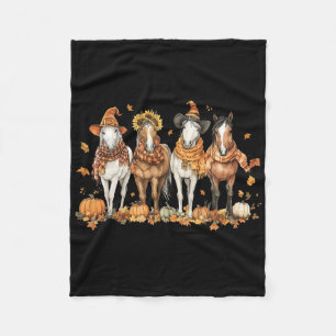 Couverture Polaire Cheval Automne Thanksgiving Cheval Automne Quitte