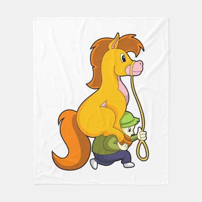 Couverture Polaire Cheval avec Boy.PNG (Devant)