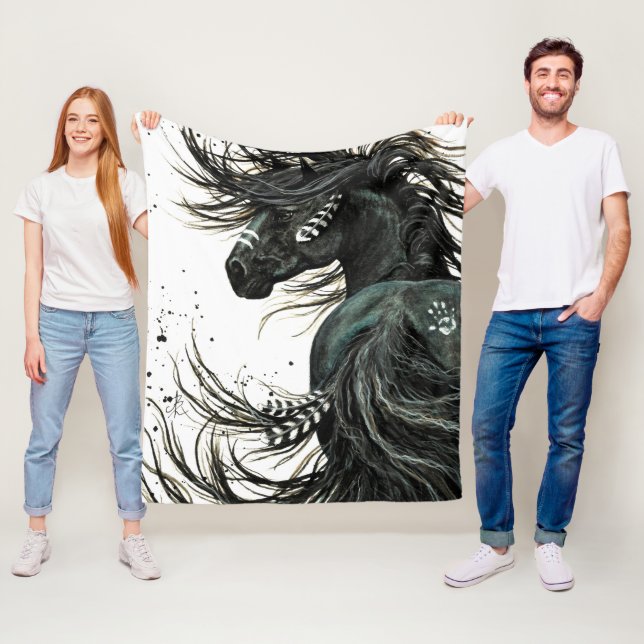 Couverture Polaire Cheval du Majestic Spirit de Bihrle (En situation)