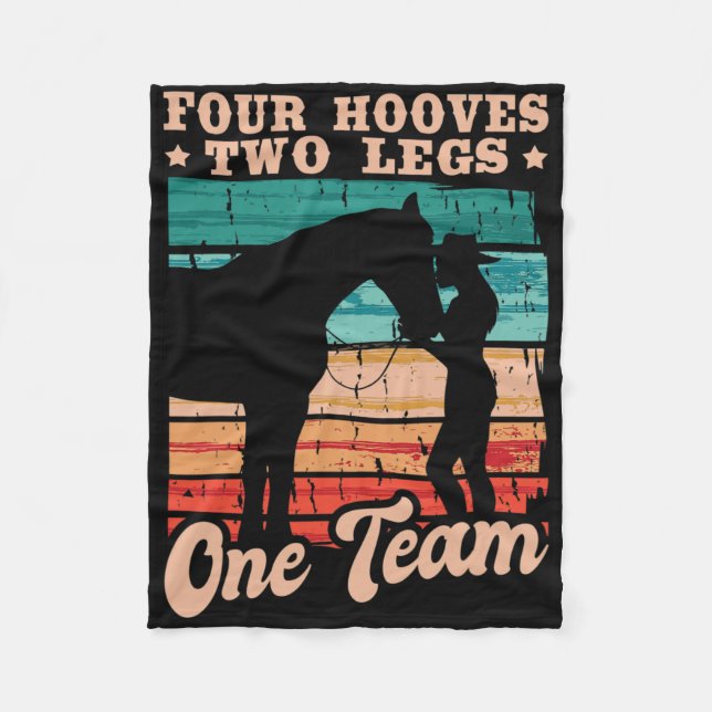 Couverture Polaire Cheval Équitation Cheval Cheval Fille (Devant)