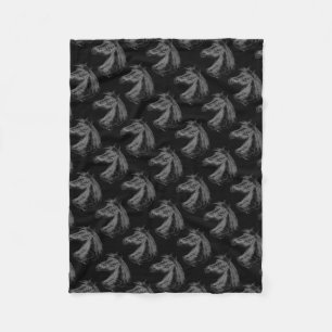 Couverture Polaire Cheval : Noir