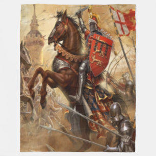 COUVERTURE POLAIRE CHEVALIER SUR LE CHEVAL