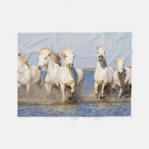 Couverture Polaire Chevaux de Camargue