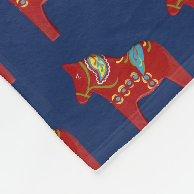 Couverture Polaire Chevaux de Dala (Coin)