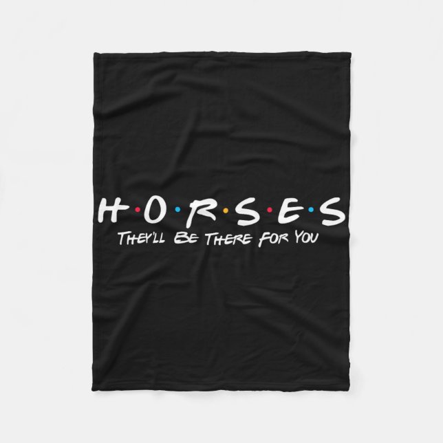 Couverture Polaire Chevaux Ils Seront Là Pour Vous - Cheval Horseback (Devant)