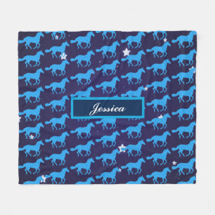 Couverture Polaire Chevaux Starry Night Fleece Blanket