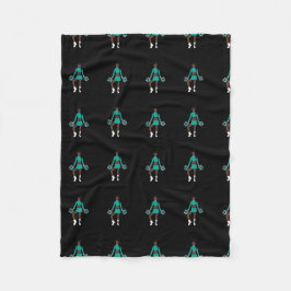 Couverture Polaire Cheveux/ Danseur Blanche polaire Aqua Spark
