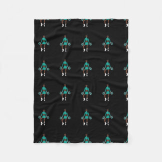 Couverture Polaire Cheveux/ Danseur Blanche polaire Aqua Spark