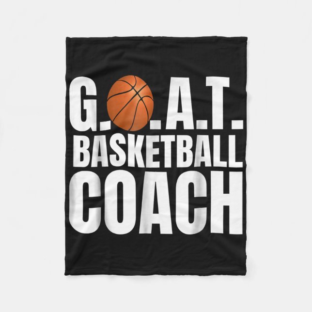 Couverture Polaire Chèvre Basketball entraîneur cadeau (Devant)