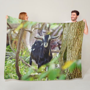 Couverture Polaire Chèvre de sourire