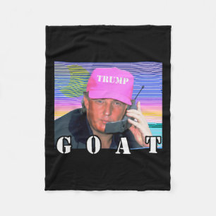Couverture Polaire Chèvre Républicain Conservateur Trump 2024 drôle