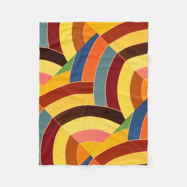 Couverture Polaire chevrons chic et sophistiqués (Devant)
