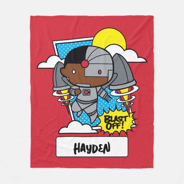 Couverture Polaire Chibi Cyborg S'Est Éteint ! (Devant)