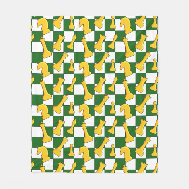 Couverture Polaire Chic Checkmate | CC-01 | (Devant)