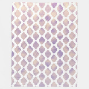 Couverture Polaire Chic marocain violet motif joli glamour