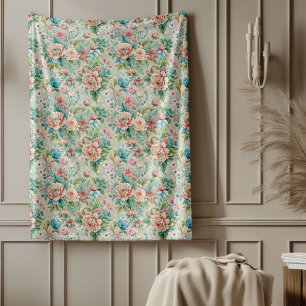 Couverture Polaire Chic Opulent Rococo Inspiré Regal Accueil Accent