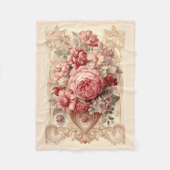 Couverture Polaire Chic Vintage Exquis (Devant)