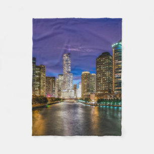 Couverture Polaire Chicago Illinois la nuit