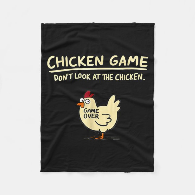 Couverture Polaire Chicken Game Don't Look At The Chicken Funny Chick (Devant)