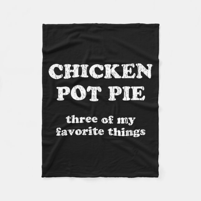 Couverture Polaire Chicken T E Three Of My Favorite Things Funny T E  (Devant)