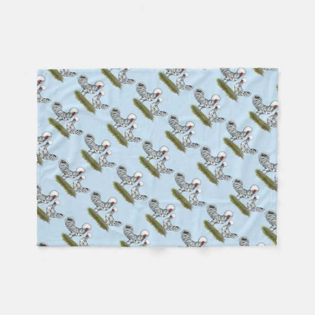 Couverture Polaire Chickens de Polish (Devant (Horizontal))