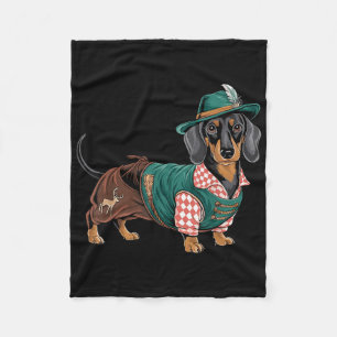 Couverture Polaire Chien allemand Dachshund Bavarian Weiner Saucisse